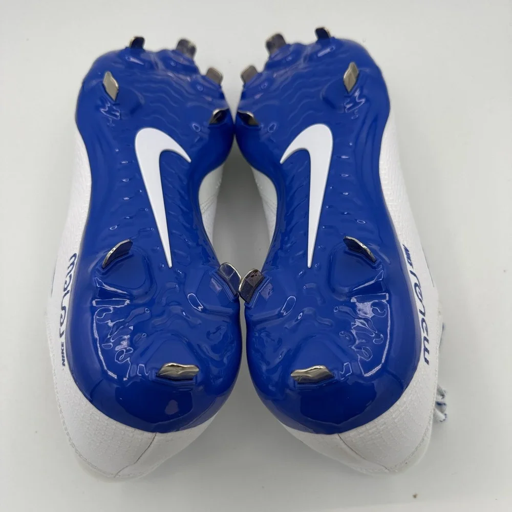 Nike Hyperdiamond 4 Pro Shoes Womens Size 12 White Blue Softball FZ0922-103